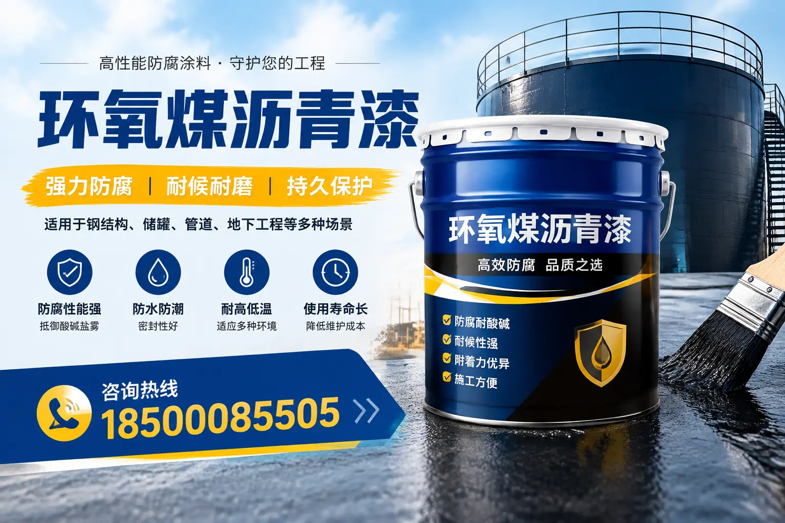 环氧煤沥青漆在工业中的应用,凤城企业的选择