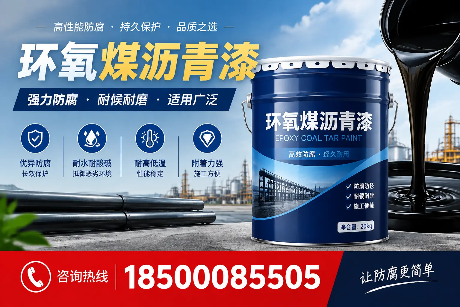 环氧煤沥青漆在不同气候条件下的表现分析,凤城适用性